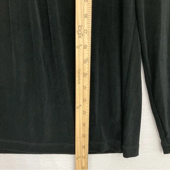 Chico's Travelers Black Slinky Knit Stretch Comfy Top XL/3 Minimalist - Picture 7 of 9